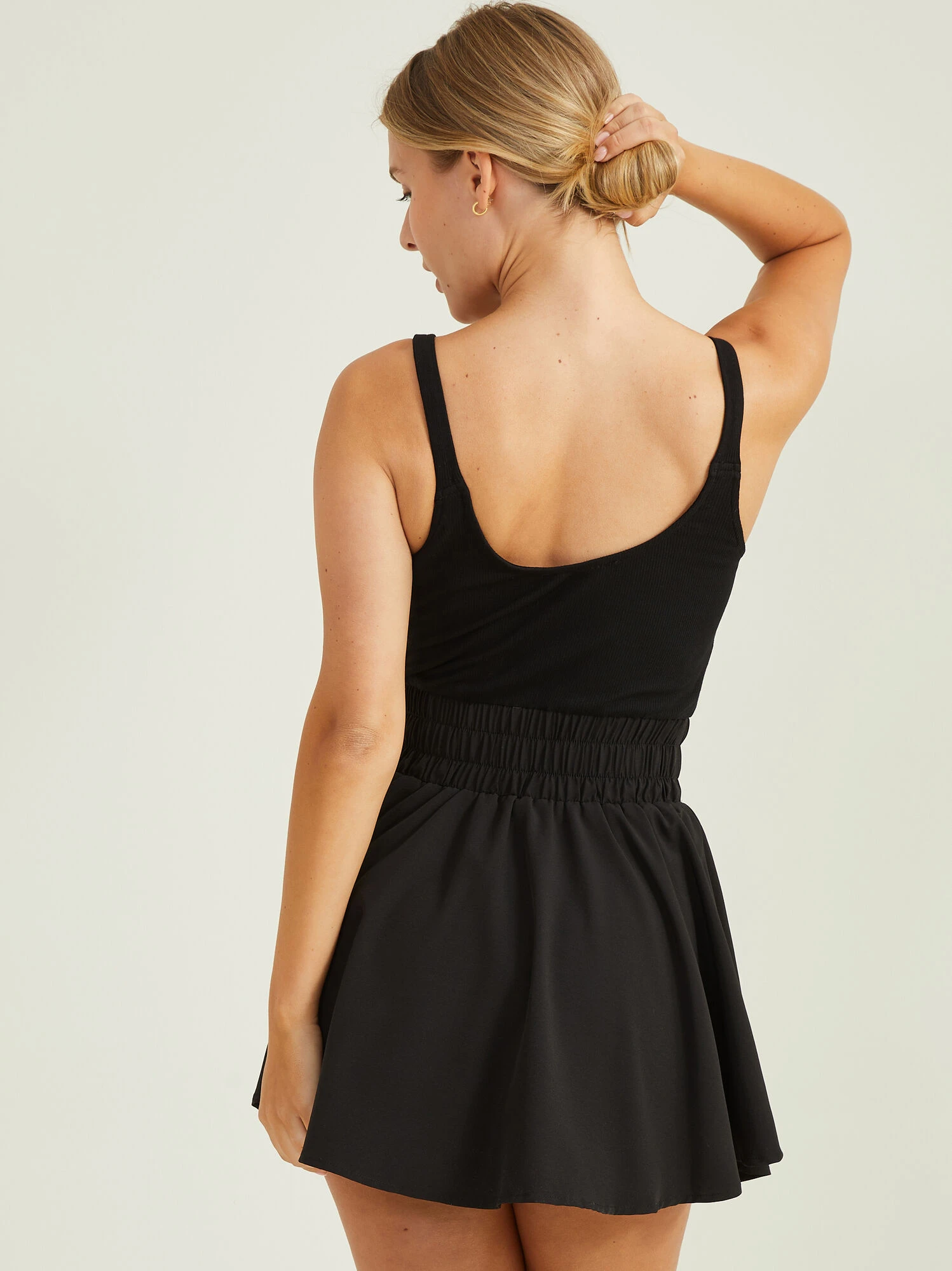 Highlight Smocked Waist Dress Highlight Smocked Waist Dress -Highlight shop 000223 ND30833 BLACK 02