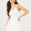 Highlight Smocked Waist Dress -Highlight shop 000223 ND30833 WHITE 00