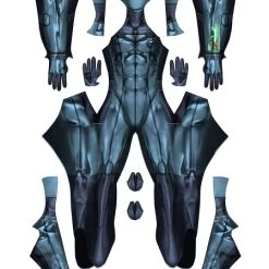 Among Us Black Male Game Cosplay Costume