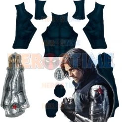 Winter Soldier Suit Bucky Barnes T Shirt Long Sleeves