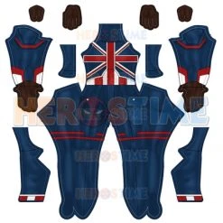 Captain Carter Marvel Female Superhero Costume