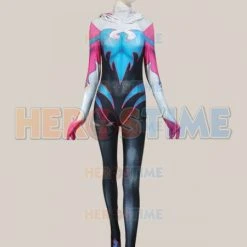 Phoenix Spider-Gwen Birght Pink Female Cosplay Costume