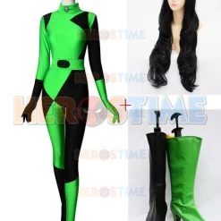 Shego Of Kim Possible Super Villain Cosplay Full Set