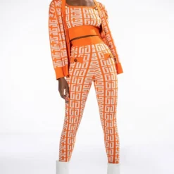 Highlight shop -Highlight shop ali sweater legging orange multi 2 2