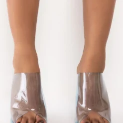 AZALEA WANG CROSS MY HEART STILETTO SANDAL IN BLUE -Highlight shop azalea wang cross my heart stiletto sandal in blue blue 3 3