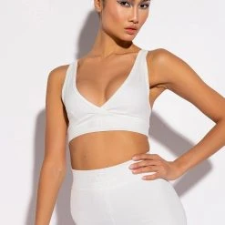 BASIC LUXE WHITE BIKER SHORT -Highlight shop basic luxe white biker short white 4 4