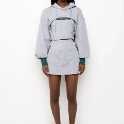 BEAM ME UP MINI SKIRT -Highlight shop beam me up mini skirt grey 7 7 c1