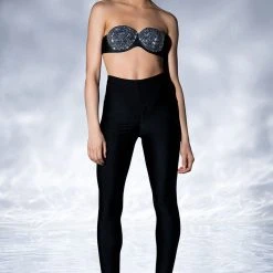 BEDAZZLE STRAPLESS SUPPORT BRA B CUP -Highlight shop bedazzle strapless support bra b cup black silver 2 2