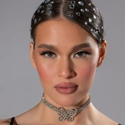 HEART HAIR GEM STICKERS IN SILVER 4 HEART HAIR GEM STICKERS IN SILVER -Highlight shop heart hair gem stickers in silver silver 1 1