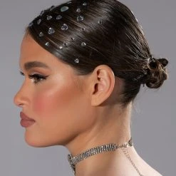 HEART HAIR GEM STICKERS IN SILVER 5 HEART HAIR GEM STICKERS IN SILVER -Highlight shop heart hair gem stickers in silver silver 2 2