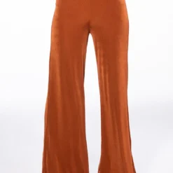 HOLD UP SLINKY PALAZZO PANT -Highlight shop hold up slinky palazzo pant rust 3 3