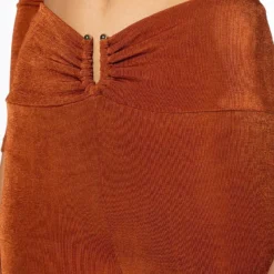 HOLD UP SLINKY PALAZZO PANT -Highlight shop hold up slinky palazzo pant rust 6 6