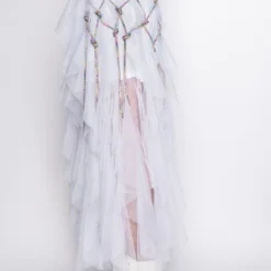 I AM ME CLYDE RAINBOW RHINESTONE CORD DENIM BELT -Highlight shop i am me clyde rainbow rhinestone cord denim belt medium blue denim 11 11