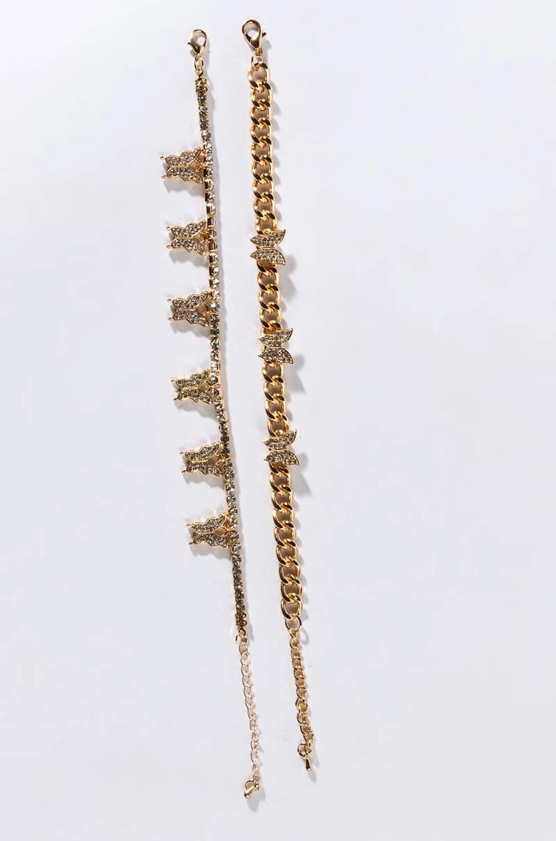 MARIPOSA ANKLET SET MARIPOSA ANKLET SET -Highlight shop mariposa anklet set gold 2 2