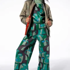 MEDUSA WIDE LEG SCUBA SWEATPANTS 3 MEDUSA WIDE LEG SCUBA SWEATPANTS -Highlight shop medusa wide leg scuba sweatpants green multi 3 3