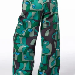 MEDUSA WIDE LEG SCUBA SWEATPANTS 6 MEDUSA WIDE LEG SCUBA SWEATPANTS -Highlight shop medusa wide leg scuba sweatpants green multi 6 6