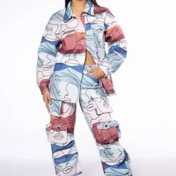 PRINTED CARGO JOGGERS -Highlight shop printed cargo joggers multi 2 2