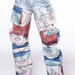 PRINTED CARGO JOGGERS -Highlight shop printed cargo joggers multi 3 3