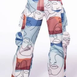 PRINTED CARGO JOGGERS -Highlight shop printed cargo joggers multi 5 5