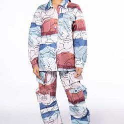 PRINTED CARGO JOGGERS -Highlight shop printed cargo joggers multi 7 7