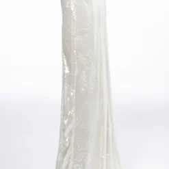 Highlight shop -Highlight shop resolutions sequin slit maxi skirt white 5 5