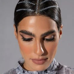 SMALL CIRCLE HAIR GEM STICKERS -Highlight shop small circle hair gem stickers silver 1 1