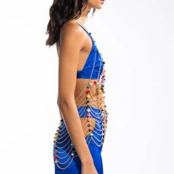 TROPICAL FANTASY BODY CHAIN BRA -Highlight shop tropical fantasy body chain bra multi 4 4