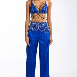 TROPICAL FANTASY BODY CHAIN BRA -Highlight shop tropical fantasy body chain bra multi 7 7