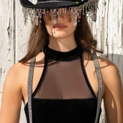 YES INDEED RHINESTONE HARNESS -Highlight shop yes indeed rhinestone harness silver 1 1 c1 c1